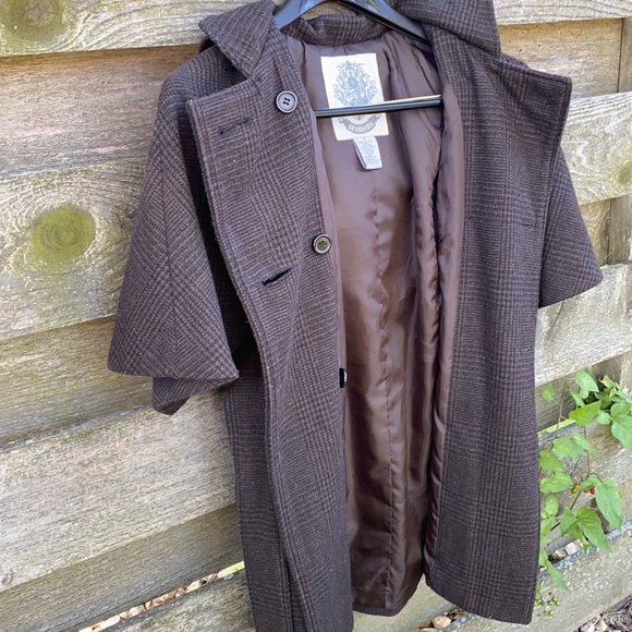 BB Dakota Wool Tweed Dbl Breasted Belted Jacket - Picture 6 of 8